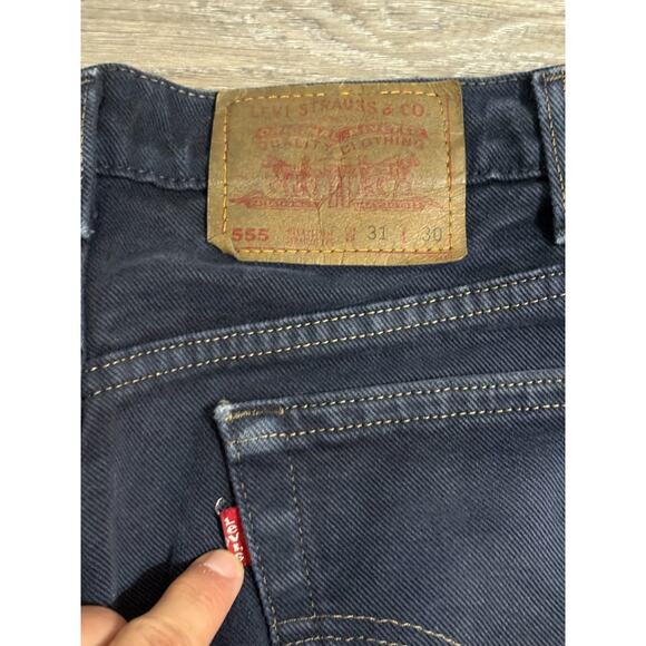 Vintage 90s Levi’s 555 Corduroy Relaxed Straight Pants Made In USA - Men's 30x30 - Picture 2 of 9